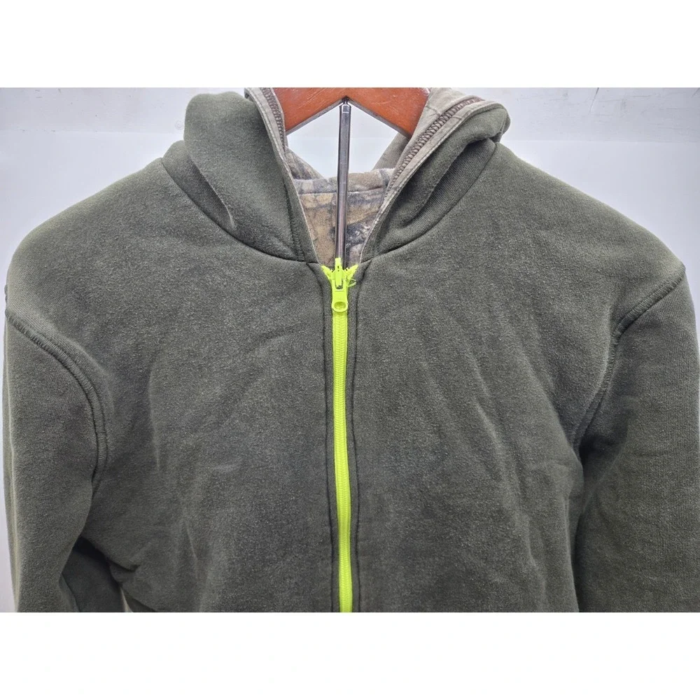 Carhartt Kids Hooded Reversible Jacket XL(18/20) Olive Green/Camo Realtree